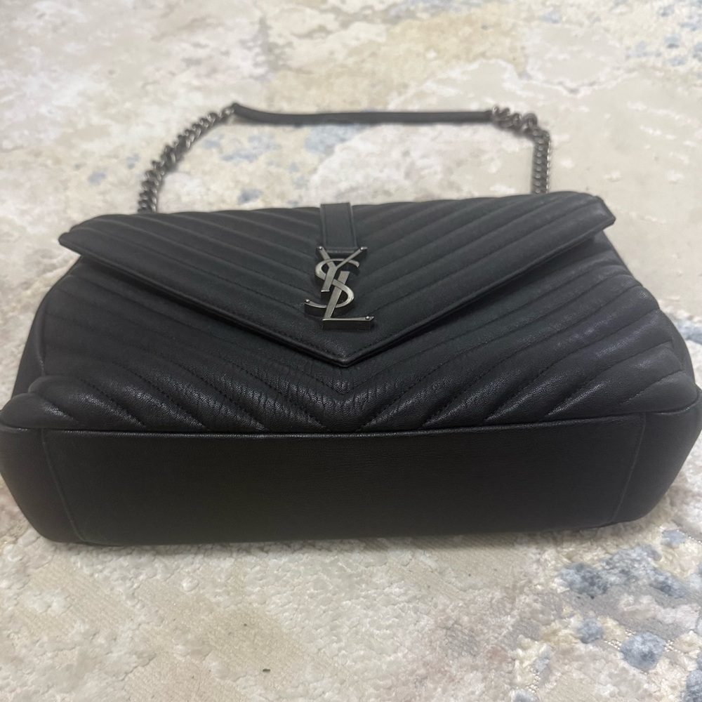 Authentic Saint Laurent 2021 Large Monogram Matelasse College Bag - Picture 12 of 15